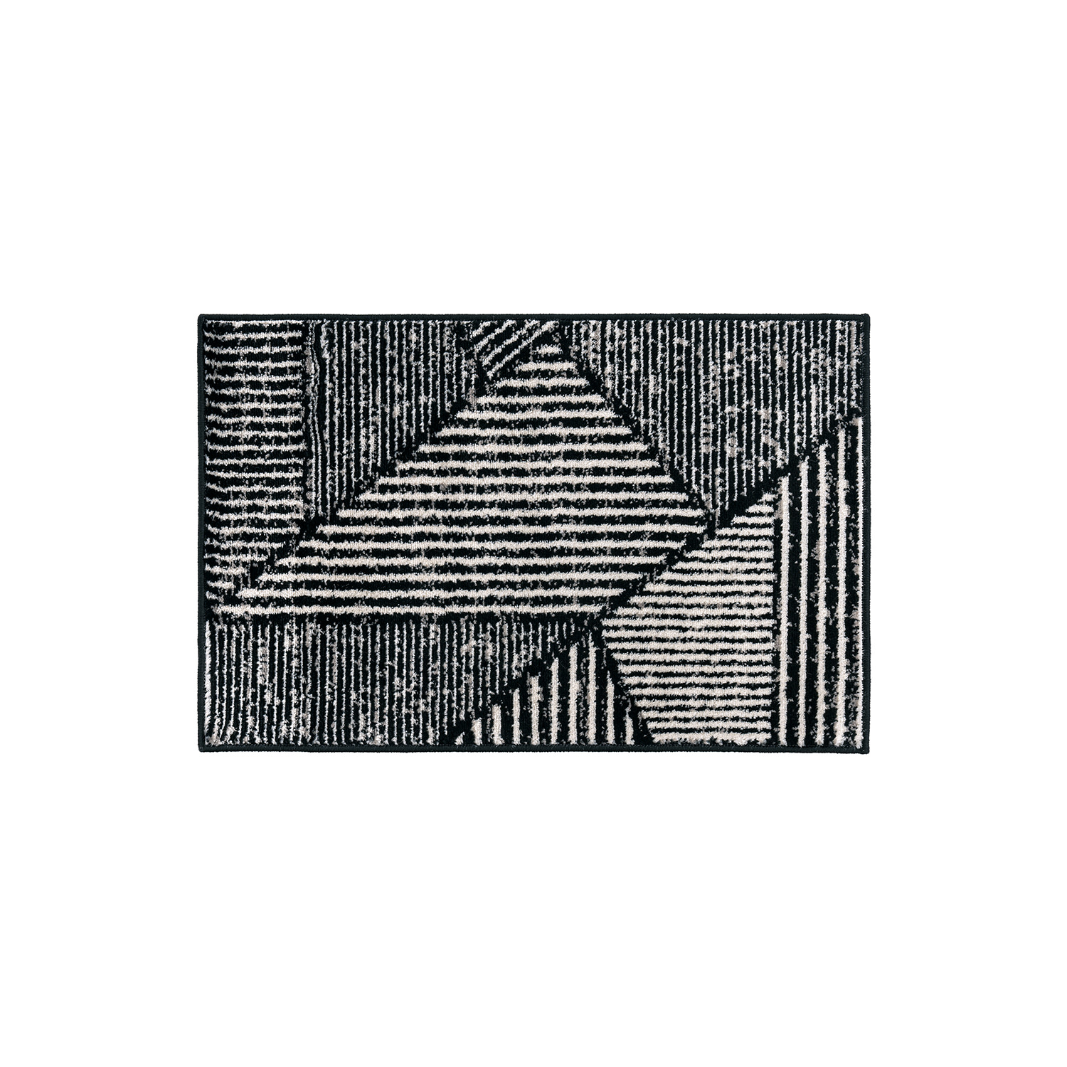 Rugshop Area Carpet Contemporary Distressed Geometric Indoor Rug Living Room Rug