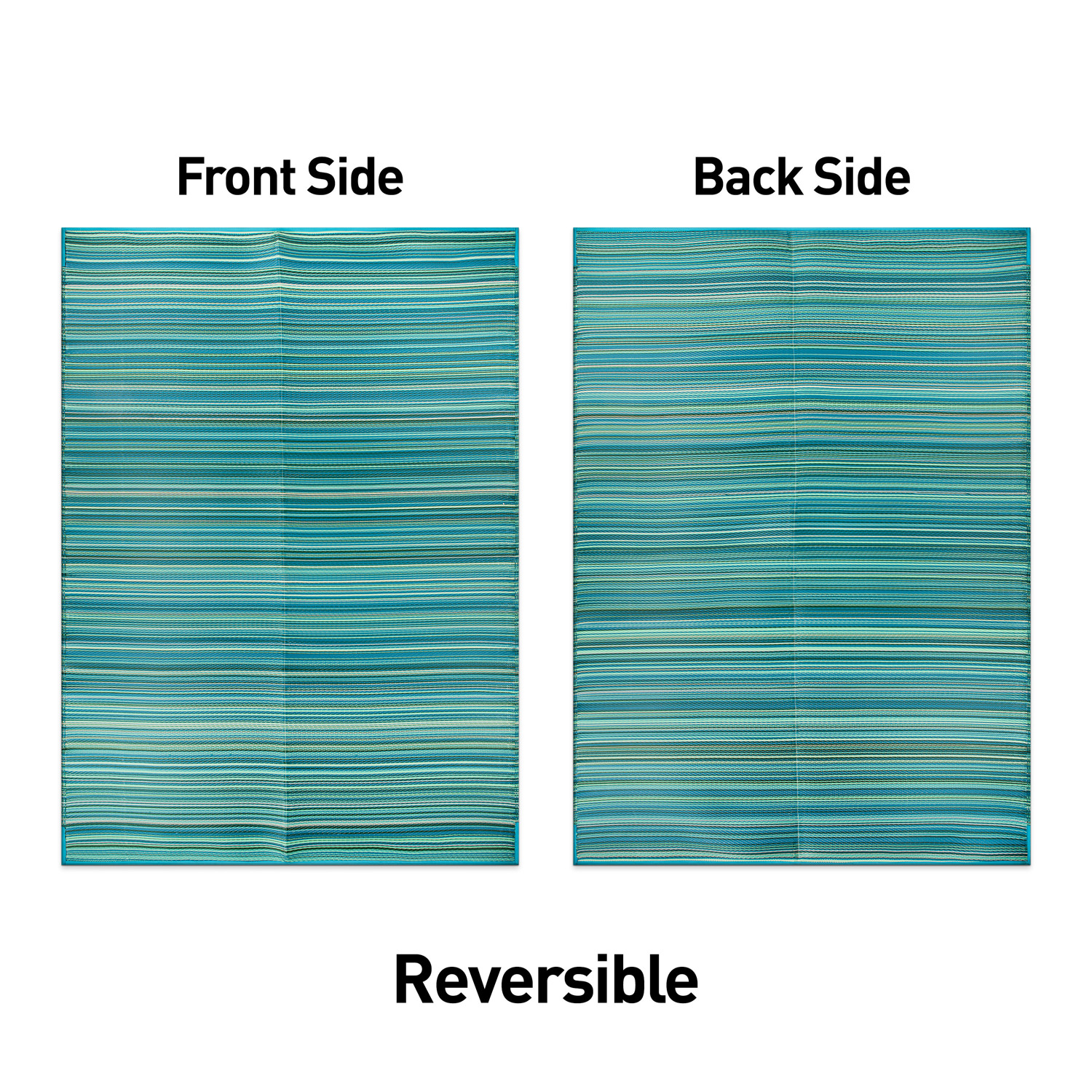Rugshop Outdoor Carpet Modern Stripe Reversible Plastic Indoor Outdoor Rugs 8x10 - Picture 22 of 54