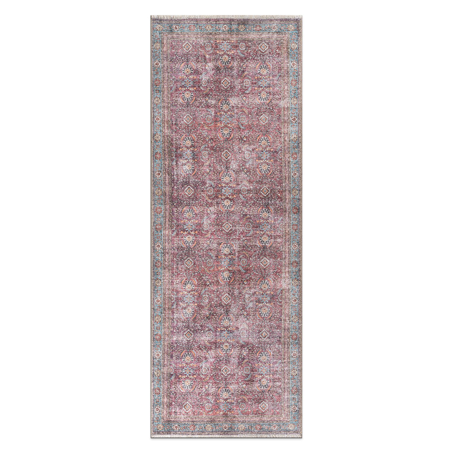 Rugshop Living Room Rugs Distressed Vintage Bordered Machine Washable Area Rugs - Picture 12 of 75