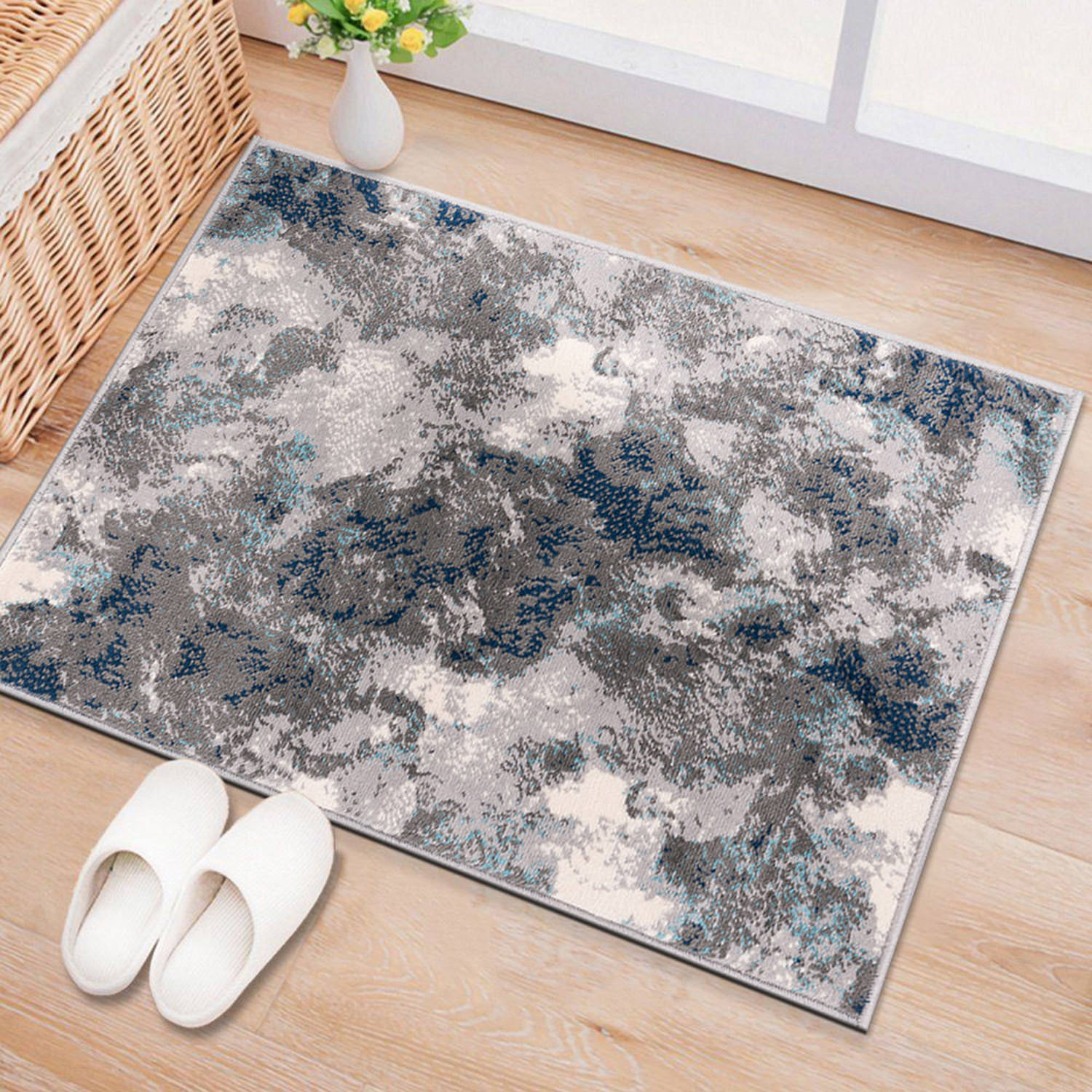 Rugshop Area Rug Rio Modern Abstract Kitchen Rugs Carpet for Living Room 8×10