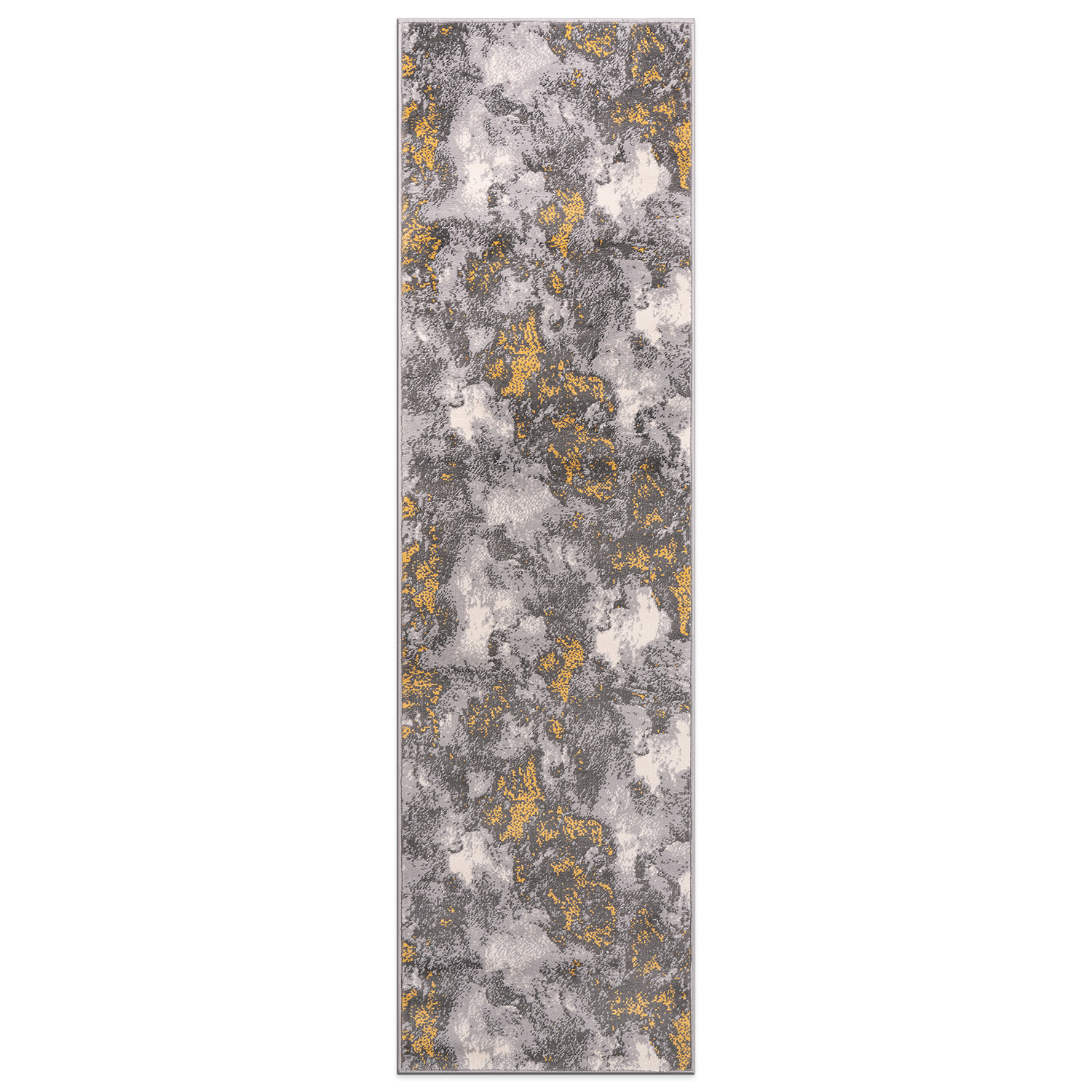 thumbnail image 2 of Rugshop Rio Modern Abstract Area Rug - 8x10 Feet, Blue & Yellow, Stain Resistant, For Living Room, Kitchen, Bedroom 2 of 3
