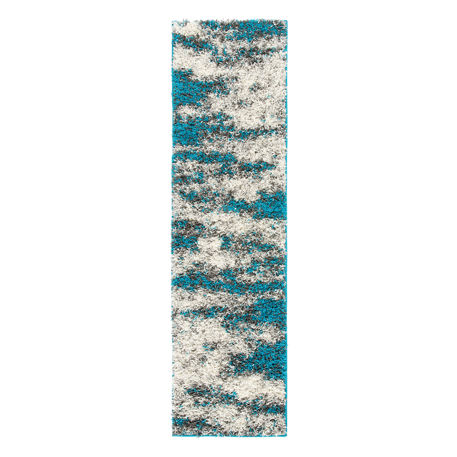 Rugs for Living Room Modern Abstract Design Plush Shag Rug Bedroom Turquoise Rug - Picture 10 of 37