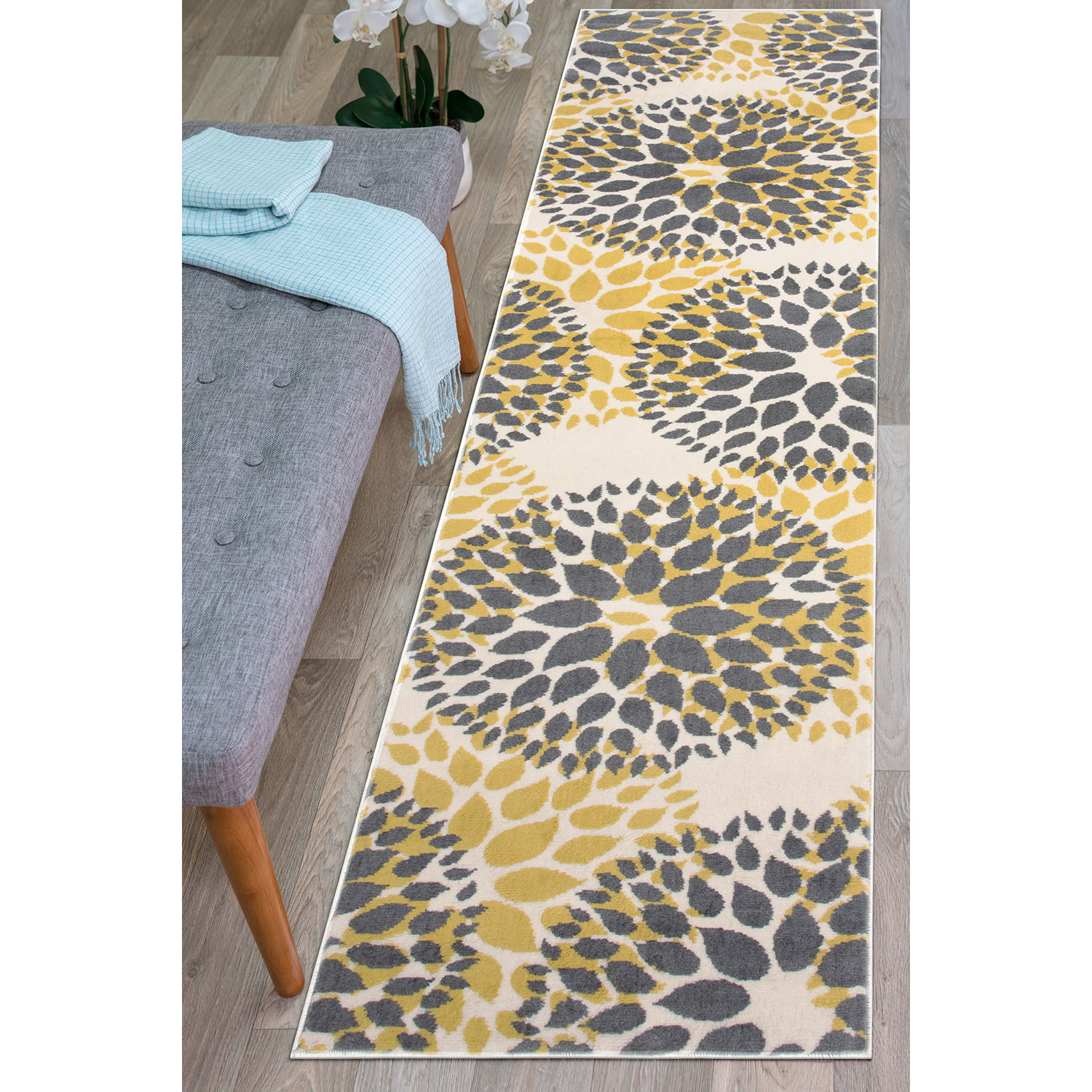 Area Rugs Modern Floral Circles Carpet Living Room Rugs Bedroom Rugs Many Sizes