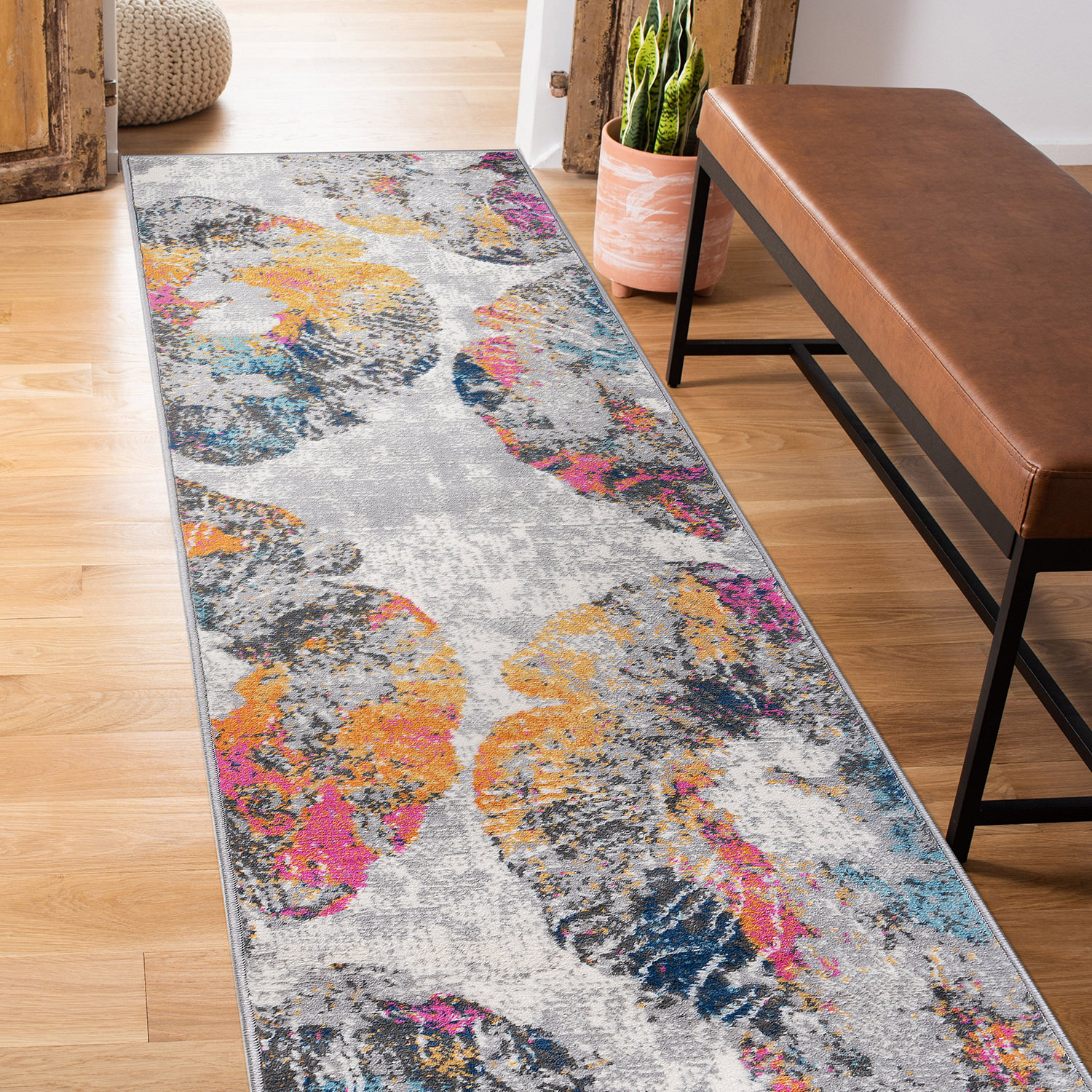 Rugshop Bedroom Rugs Contemporary Floral Stain Resistant Soft Living Room Rugs