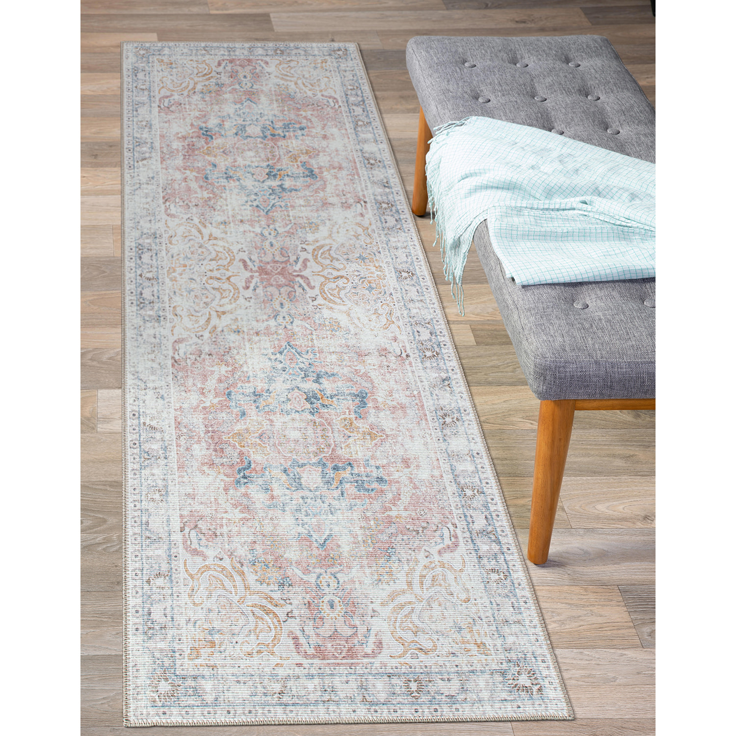 Rugshop Rugs for Living Room Bohemian Transitional Machine Washable Area Rugs - Picture 28 of 83