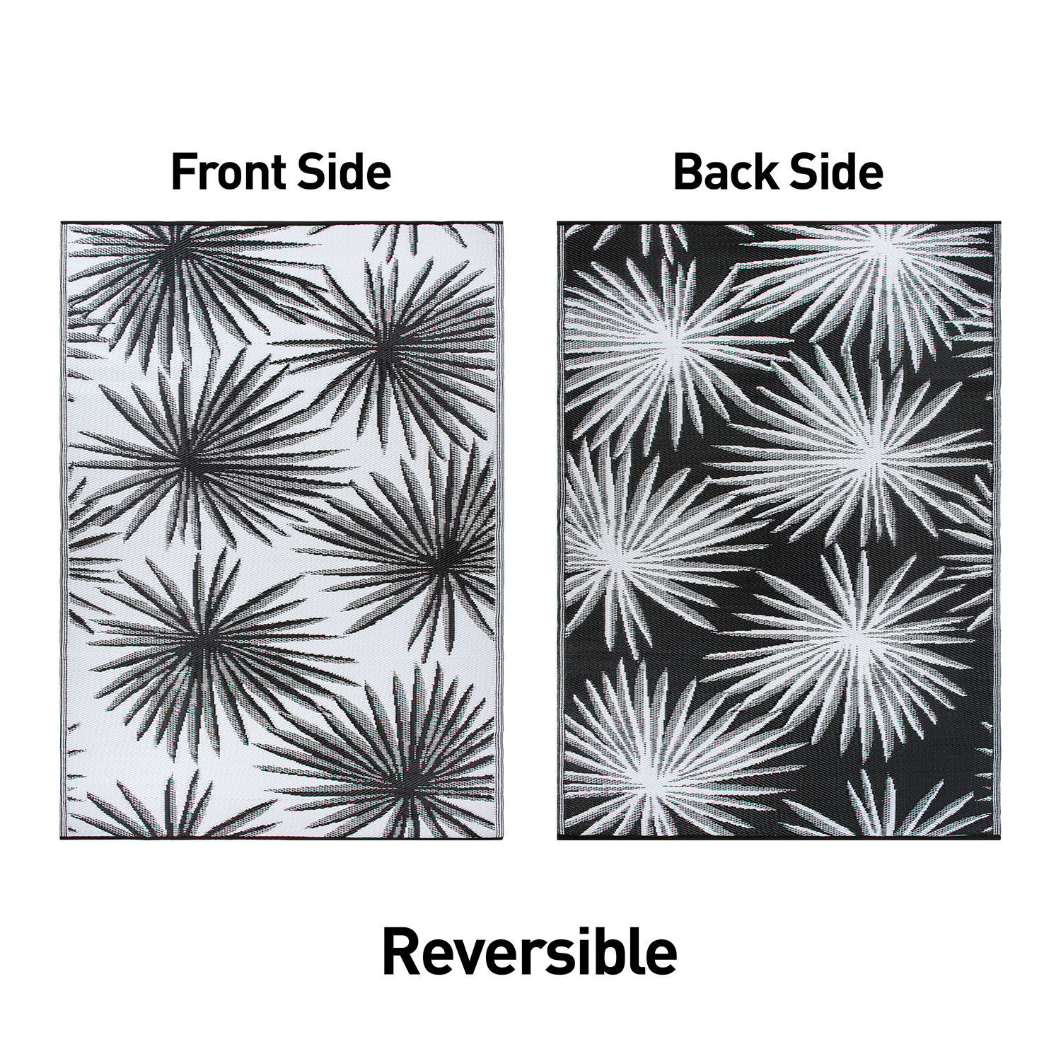 Rugshop Outdoor Rug Stripe Shade Reversible Plastic Patio Outdoor Rugs for Porch - Picture 18 of 120