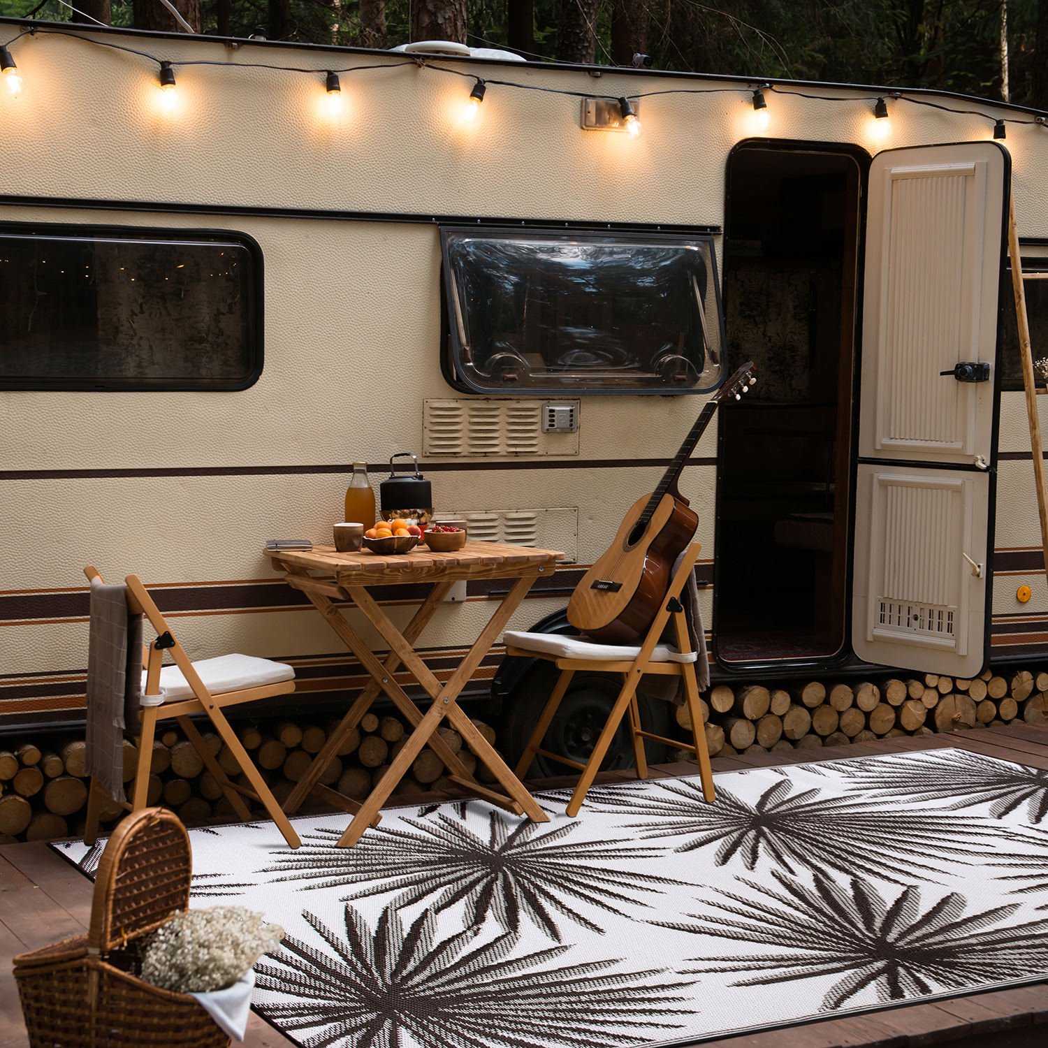Rugshop Outdoor Rug Stripe Shade Reversible Plastic Patio Outdoor Rugs for Porch - Picture 16 of 120