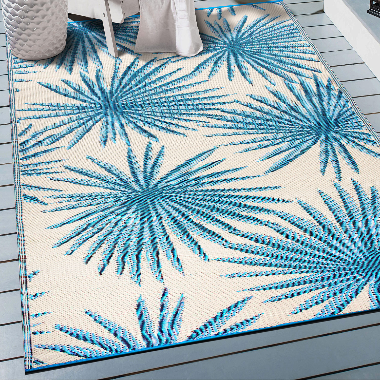 Rugshop Outdoor Rug Stripe Shade Reversible Plastic Patio Outdoor Rugs for Porch - Picture 47 of 120