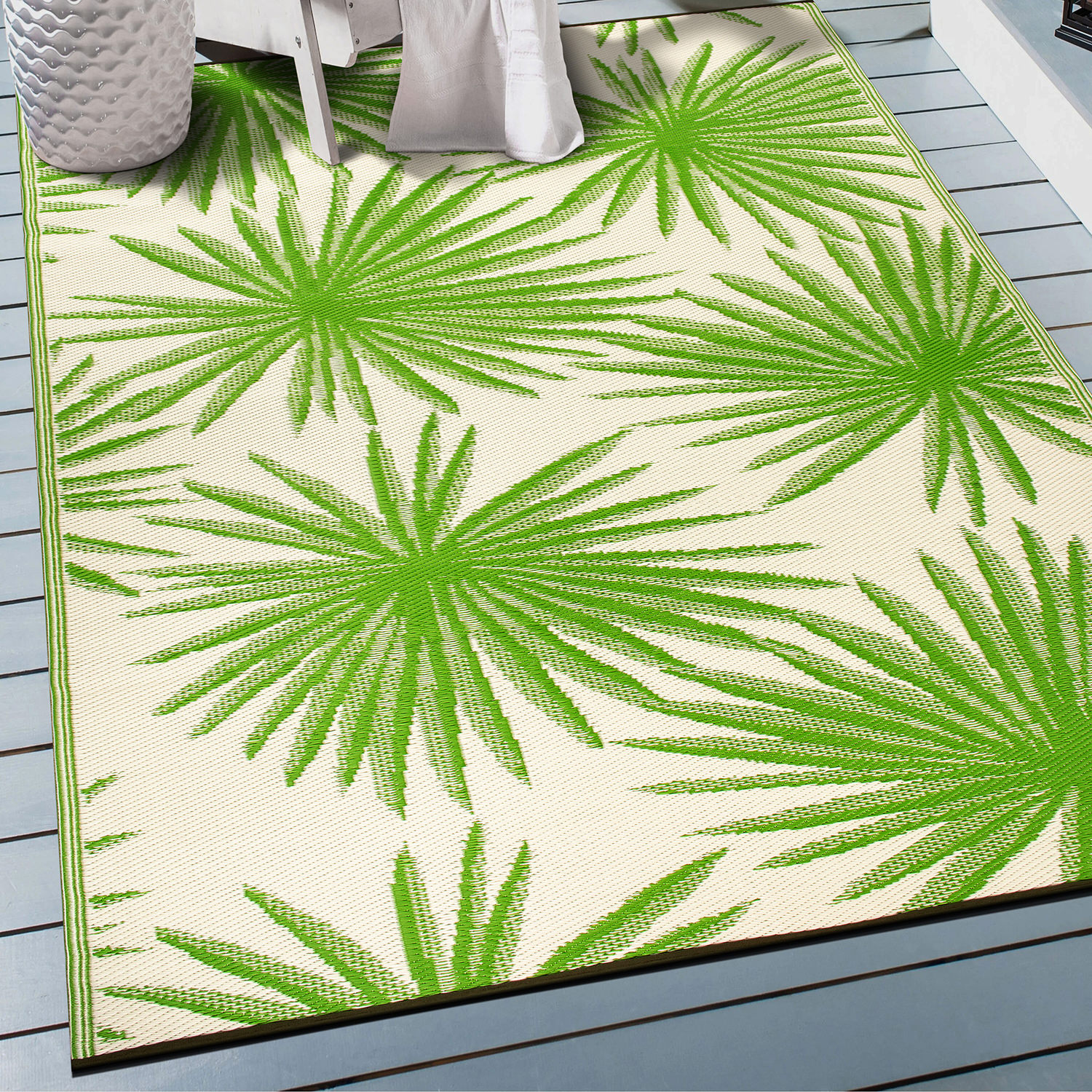 Rugshop Outdoor Rug Stripe Shade Reversible Plastic Patio Outdoor Rugs for Porch - Picture 75 of 120