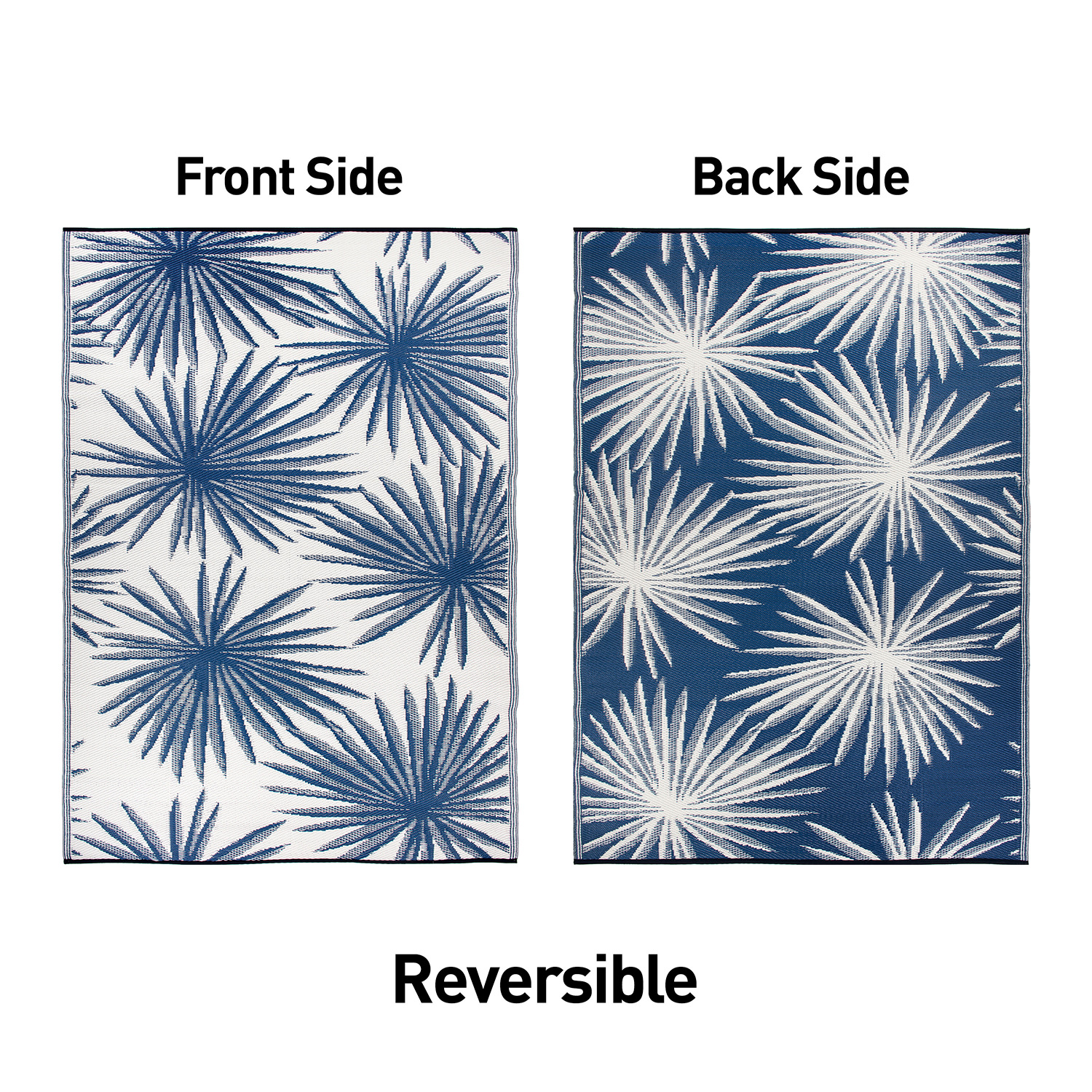 Rugshop Outdoor Rug Stripe Shade Reversible Plastic Patio Outdoor Rugs for Porch - Picture 98 of 120