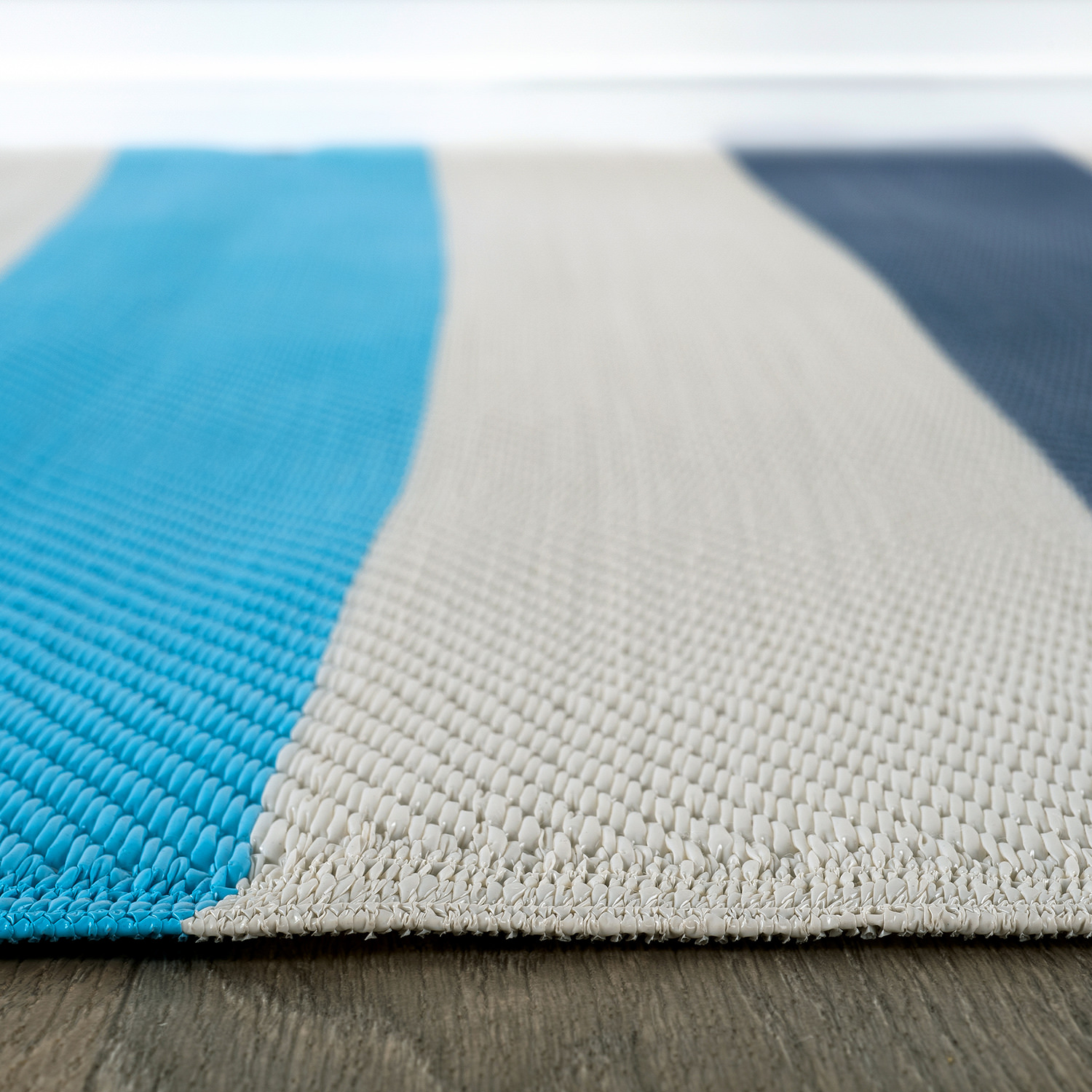 Rugshop Outdoor Carpet Modern Stripe Reversible Recycled Plastic Rug Patio Rugs - Picture 4 of 65