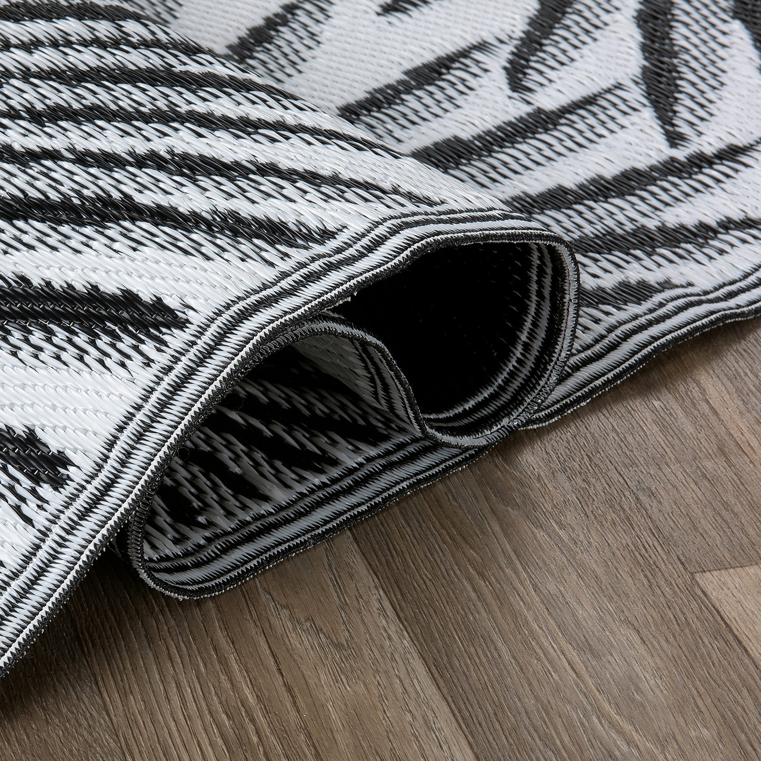 Rugshop Outdoor Rug Stripe Shade Reversible Plastic Patio Outdoor Rugs for Porch - Picture 12 of 120