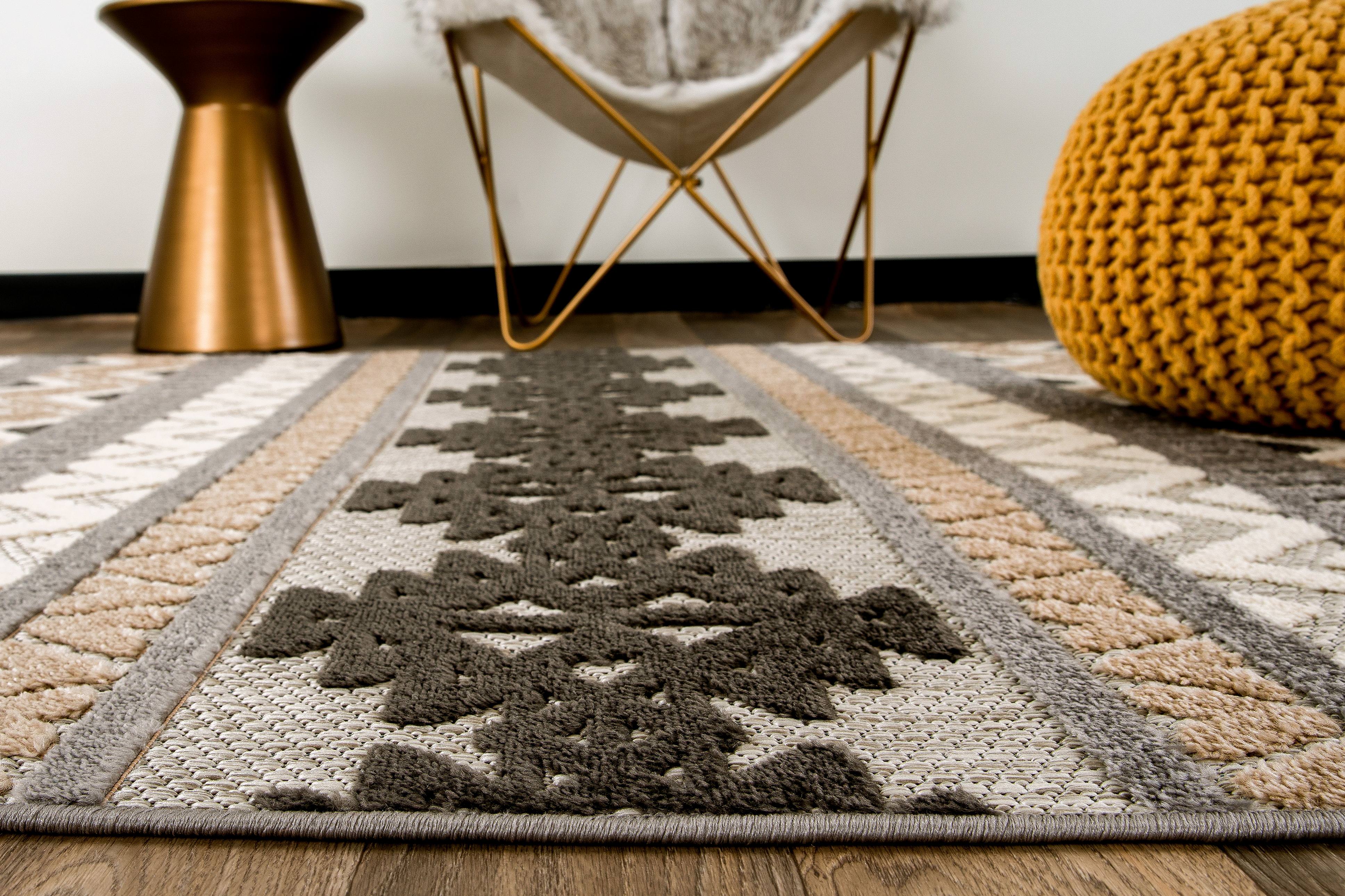 Outdoor Rugs Contemporary Geometric Bohemian Indoor/Outdoor